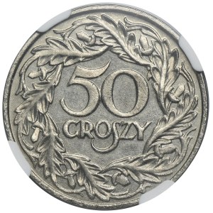 50 groszy 1923 - NGC MS65