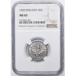 50 groszy 1923 - NGC MS65