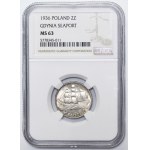 Sailing Ship, 2 zlote, 1936 - NGC MS63