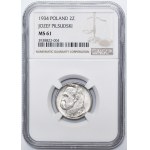 Piłsudski, 2 zlote, 1934 - NGC MS61