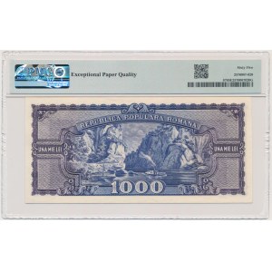 Rumänien, 1.000 Lei 1950 – PMG 65 EPQ