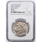 Piłsudski Strzelecki, 10 złotych 1934 - NGC AU55