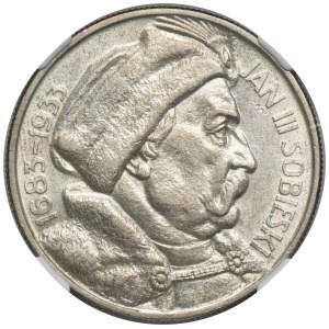 Sobieski, 10 złotych 1933 - NGC MS61