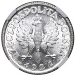 Woman and Ears of Wheat, 1 zloty, Paris 1924 - NGC MS61