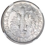 Woman and Ears of Wheat, 2 zlote, Philadelphia 1924 - REVERSE - NGC MS61
