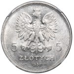 Banner, 5 zlotych, 1930 - NGC MS62