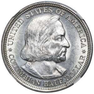USA, 1/2 Dollar Philadelphia 1892 - World's Columbian Exposition Chicago - NGC UNC DETAILS