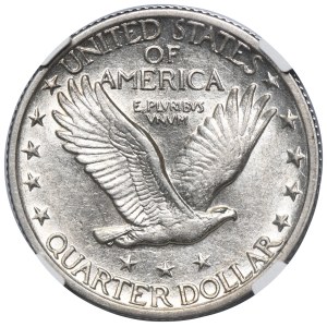 Stati Uniti, 1/4 di dollaro San Francisco 1919 - Standing Liberty - NGC AU58