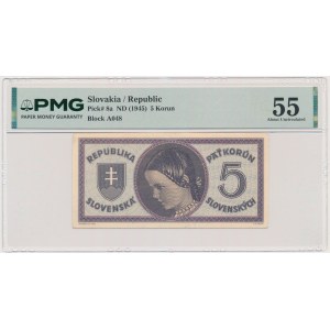 Slowakei, 5 Kronen (1945) – PMG 55