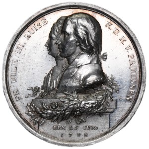 Śląsk, Panowanie pruskie, Fryderyk Wilhelm III, Medal Fryderyk Wilhelm III i Luizy w Tarnowskich Górach 1798