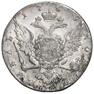 Russia, Catherine II, Rouble Petersburg 1765 СПБ ЯI