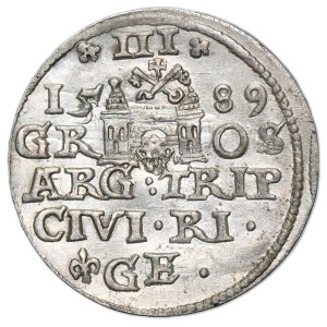 Sigismund III Vasa, 3 Groschen Riga 1589