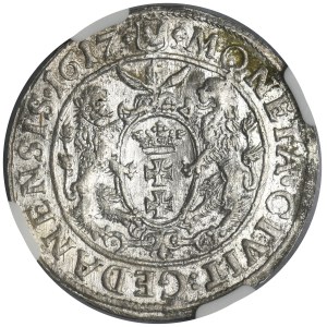 Sigismund III Vasa, 1/4 Thaler Danzig 1617 - PRVS:+ - NGC MS61