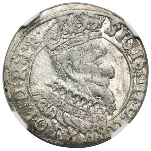 Sigismund III Vasa, Grosz Danzig 1626 - NGC MS62