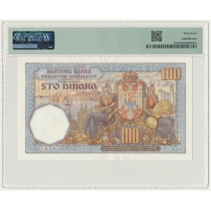 Jugoslávie, 100 dinárů, 1934 – PMG 64