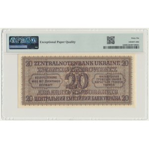 Ukraine, 20 Karbovanez 1942 - PMG 66 EPQ