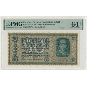 Ukraine, 50 Karbowanez 1942 - PMG 64 EPQ