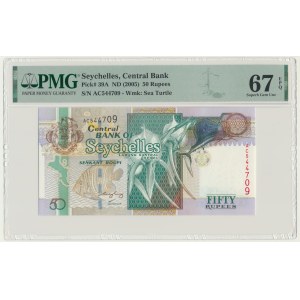 Seychely, 50 rupií (2005) – PMG 67 EPQ
