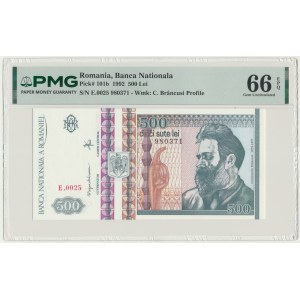 Romania, 500 Lei 1992 - PMG 66 EPQ