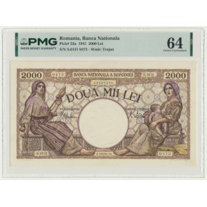 Rumänien, 2.000 Lei, 1941 – PMG 64