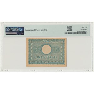Romania, 100 Lei 1945 - PMG 65 EPQ