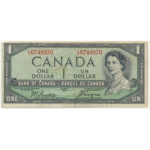 Kanada, 1 Dollar 1954 – mit dem Bildnis eines Teufels