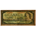 Kanada, 1 Dollar 1954 – mit dem Bildnis eines Teufels