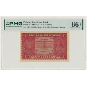 1 Mark 1919 – 1. Serie KL – PMG 66 EPQ