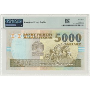 Madagascar, 25.000 Francs = 5.000 Ariary (1993) - PMG 67 EPQ