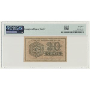 Litwa, 20 centu 1922 - PMG 65 EPQ