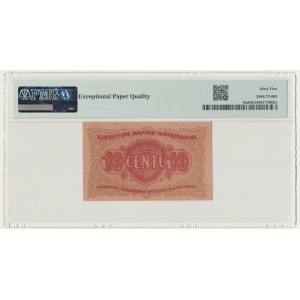 Litauen, 10 Cent 1922 – PMG 65 EPQ