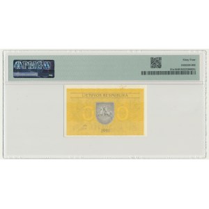 Lithuania, 0.50 Talonas 1991 - with error Valstybinis - PMG 64