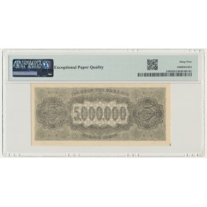 Grecia, 5 milioni di dracme del 1944 - PMG 65 EPQ