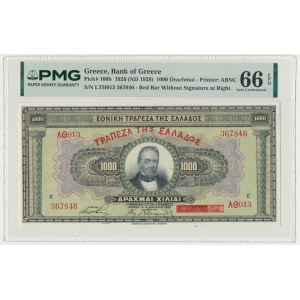 Griechenland, 1.000 Drachmen 1926 – PMG 66 EPQ