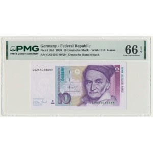 Germany, 10 Mark 1999 - PMG 66 EPQ