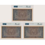 Set, 5,000 marks, 1920 – Series III M – PMG 64 EPQ (3 pieces)