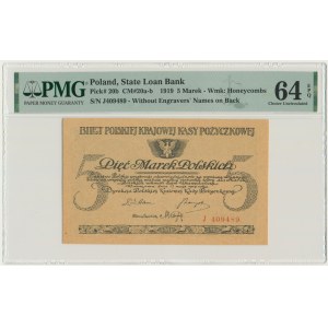 5 marek 1919 - J - PMG 64 EPQ - RZADKA
