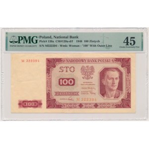 100 zlotych, 1948 - M - PMG 45