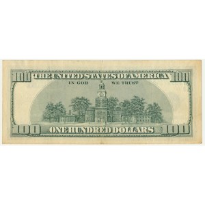 USA, Green Seal, 100 Dollars 1996 - Withrow & Rubin - ERROR NOTE - inverted watermark