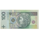 100 złotych 1994 - GK - BŁĘDODRUK - przesunięty druk