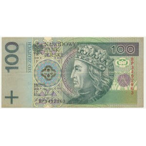 100 zlotych, 1994 - BP - MISPRINT - NO UNDERPRINT