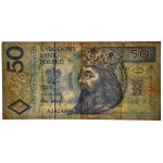 50 złotych, 1994 - AJ - PRINTING ERROR - NO ENGRAVED PRINT