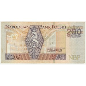 200 zlotych, 1994 - DH - PRINTING ERROR - INVERSE WATERMARK
