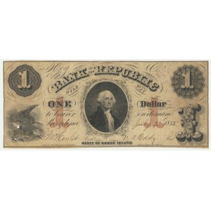 USA, Confederate States America, Rhode Island, 1 Dollar 1855
