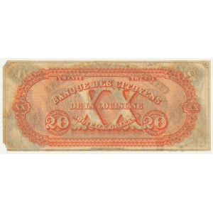 USA, Confederate States America, Louisiana, 20 dollars 18.. - C -