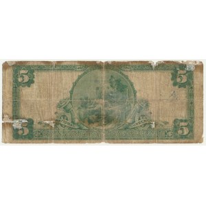 USA, Blue Seal, New York, 5 Dollars 1902 - Teehee & Burke -