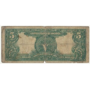 USA, Silver Certificate, 5 Dollars 1899 - Elliott & White -