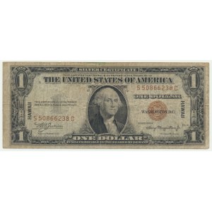 USA, Brown Seal Hawaii Silver Certificate, 1 Dollar 1935 - Julian & Morgenthau -