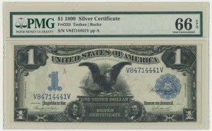 USA, Blue Seal, 1 Dollar 1899 - Teehee & Burke - PMG 66 EPQ