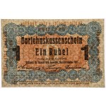 Poznań, 1 rubel 1916 - krótka klauzula (P3c) - PMG 65 EPQ